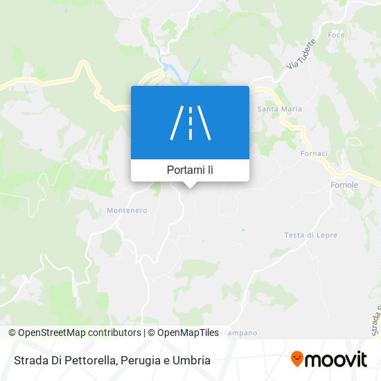 Mappa Strada Di Pettorella