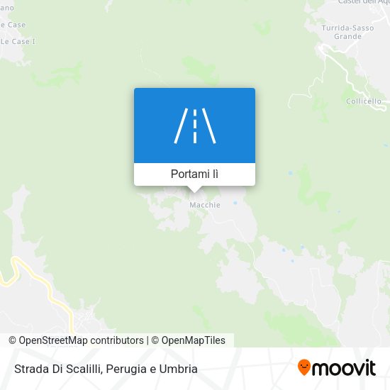 Mappa Strada Di Scalilli