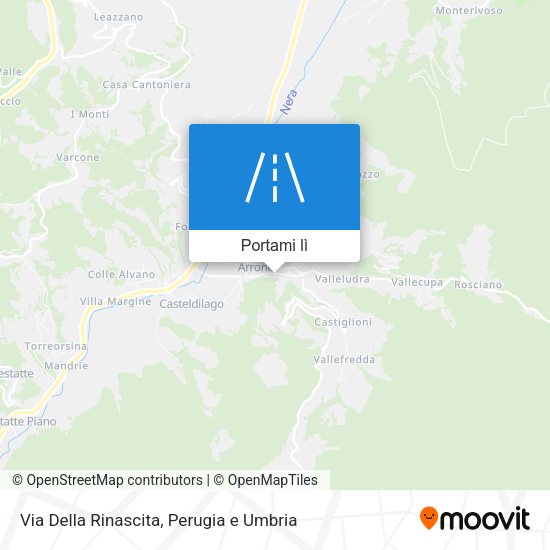 Mappa Via Della Rinascita