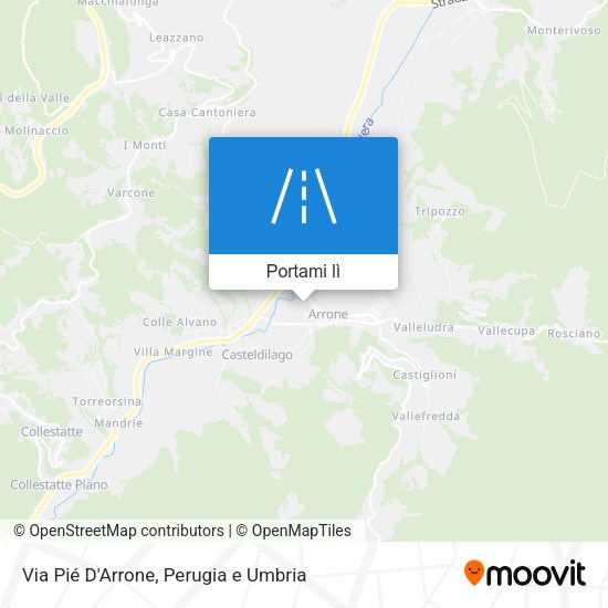 Mappa Via Pié D'Arrone