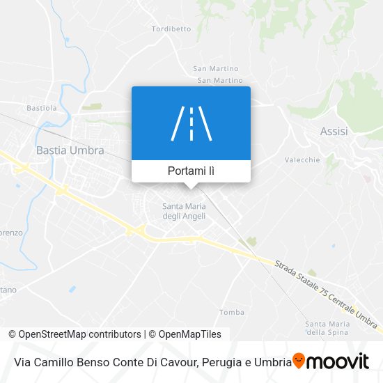 Mappa Via Camillo Benso Conte Di Cavour