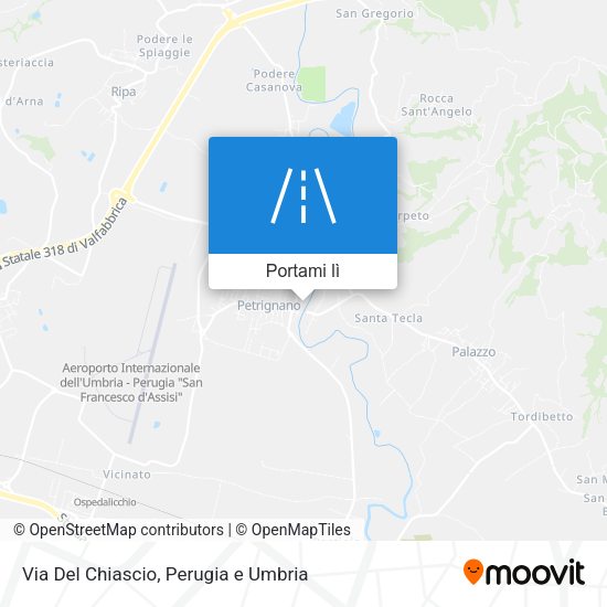 Mappa Via Del Chiascio