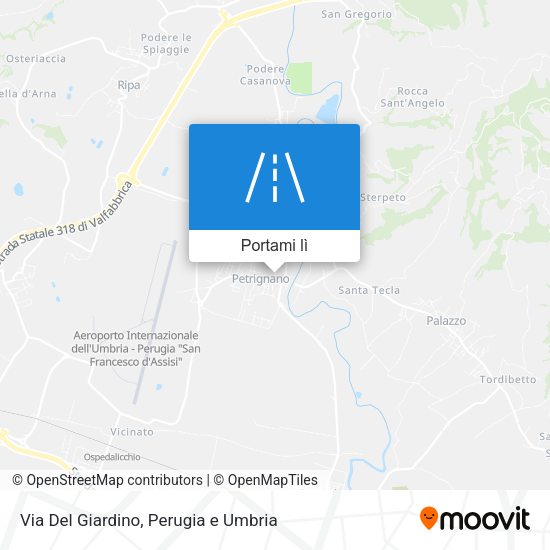 Mappa Via Del Giardino
