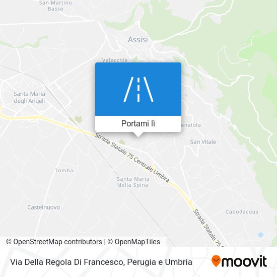 Mappa Via Della Regola Di Francesco