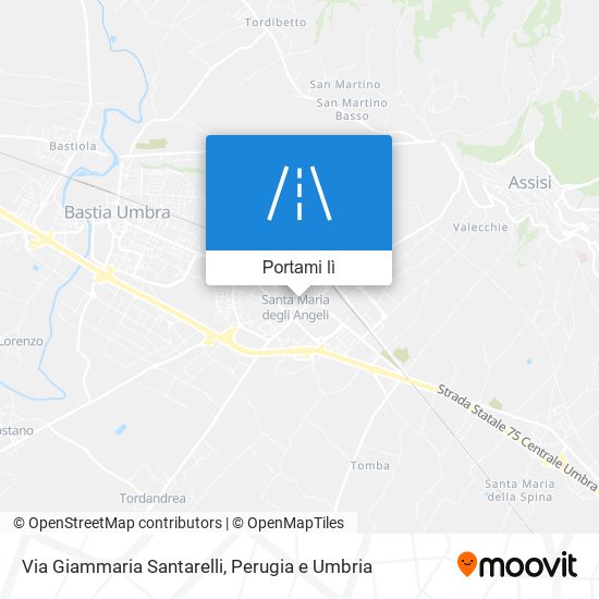 Mappa Via Giammaria Santarelli