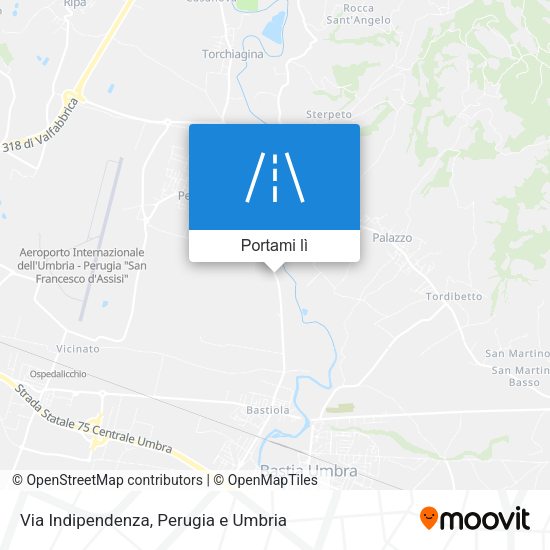 Mappa Via Indipendenza