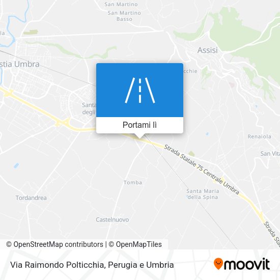 Mappa Via Raimondo Polticchia
