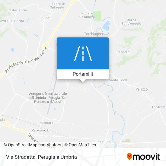 Mappa Via Stradetta