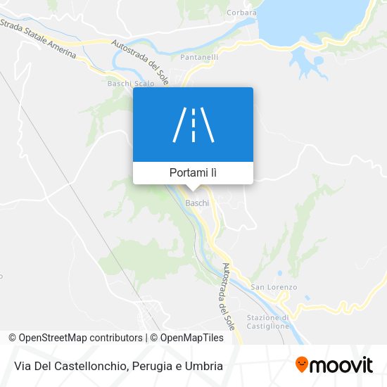Mappa Via Del Castellonchio