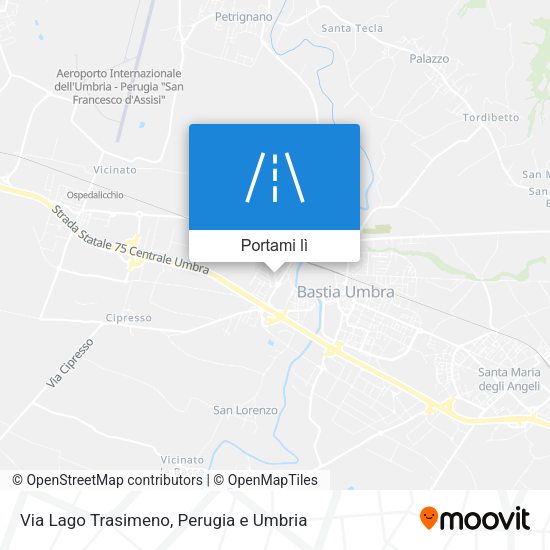 Mappa Via Lago Trasimeno