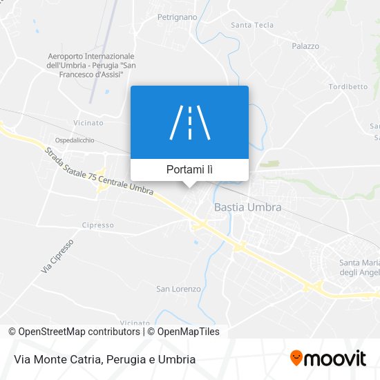 Mappa Via Monte Catria