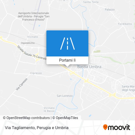 Mappa Via Tagliamento