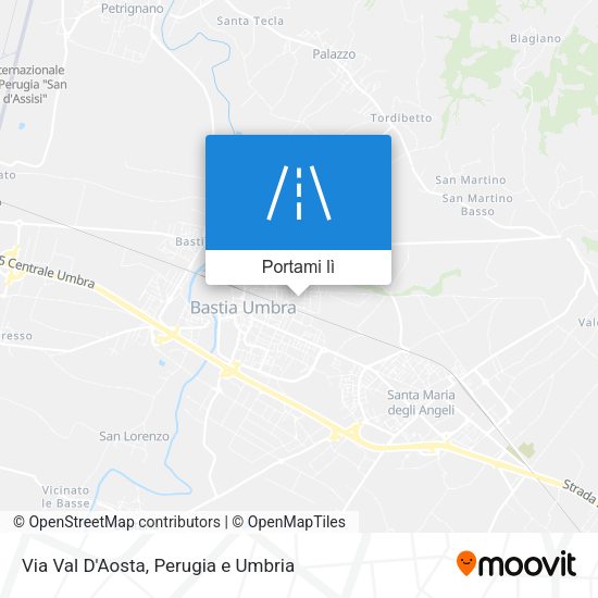 Mappa Via Val D'Aosta