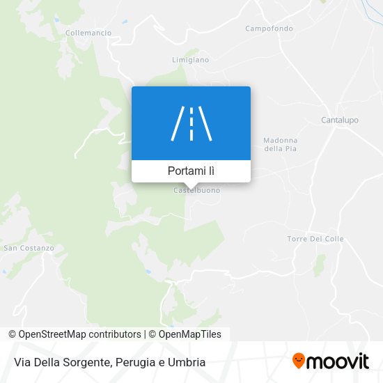 Mappa Via Della Sorgente