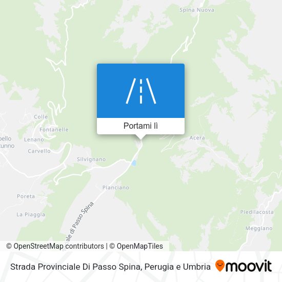 Mappa Strada Provinciale Di Passo Spina