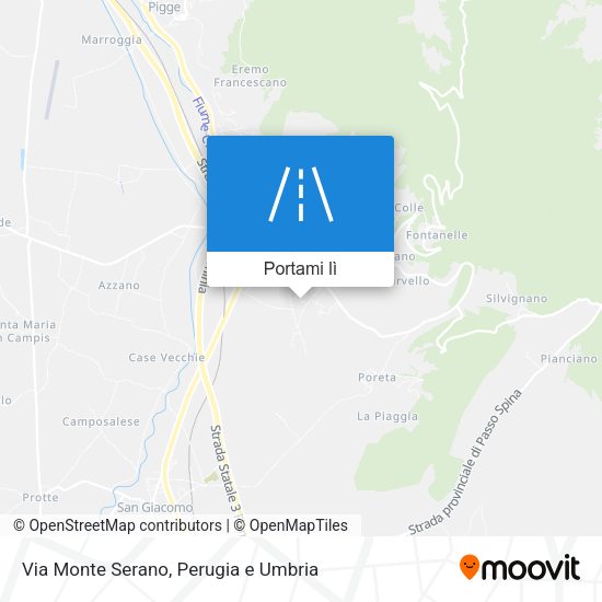 Mappa Via Monte Serano