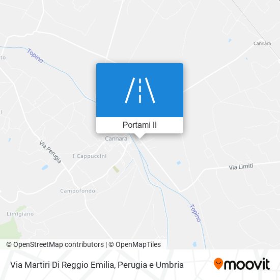 Mappa Via Martiri Di Reggio Emilia