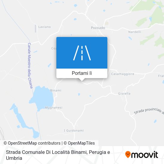 Mappa Strada Comunale Di Località Binami