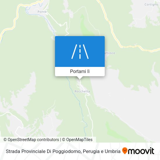 Mappa Strada Provinciale Di Poggiodomo