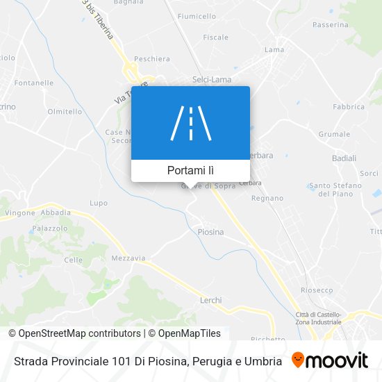 Mappa Strada Provinciale 101 Di Piosina