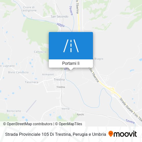 Mappa Strada Provinciale 105 Di Trestina