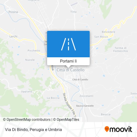 Mappa Via Di Bindo