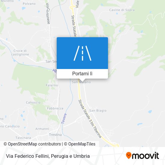 Mappa Via Federico Fellini