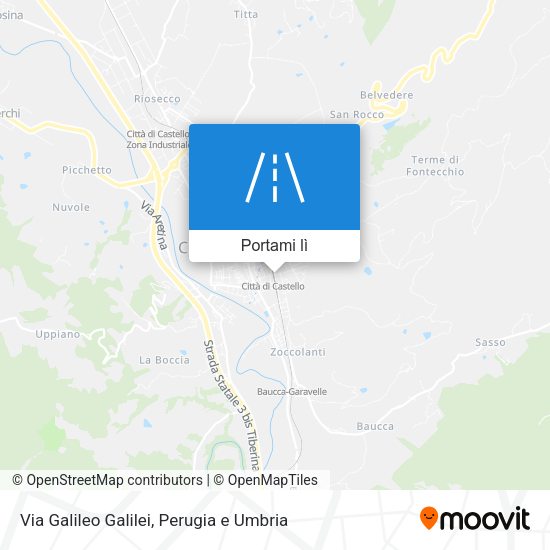 Mappa Via Galileo Galilei