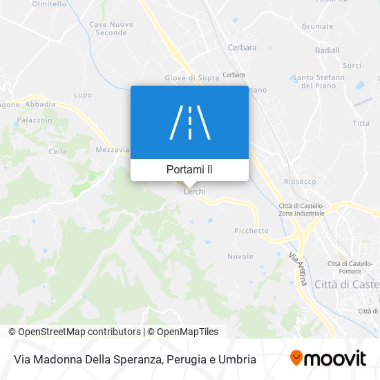 Mappa Via Madonna Della Speranza