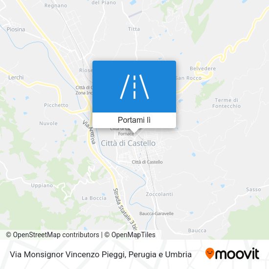 Mappa Via Monsignor Vincenzo Pieggi