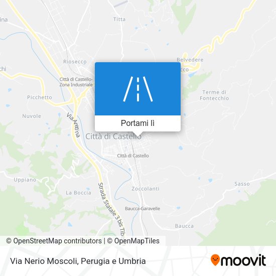 Mappa Via Nerio Moscoli