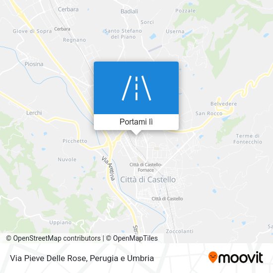 Mappa Via Pieve Delle Rose