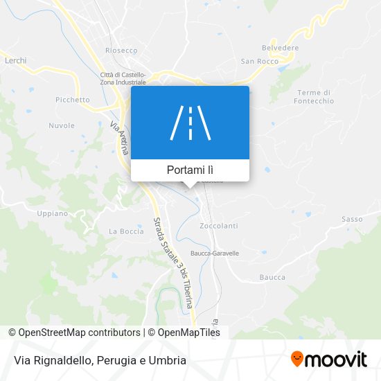 Mappa Via Rignaldello