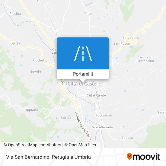 Mappa Via San Bernardino