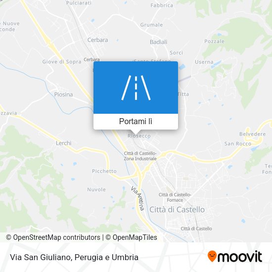 Mappa Via San Giuliano