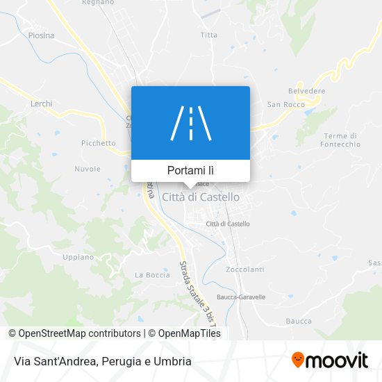Mappa Via Sant'Andrea