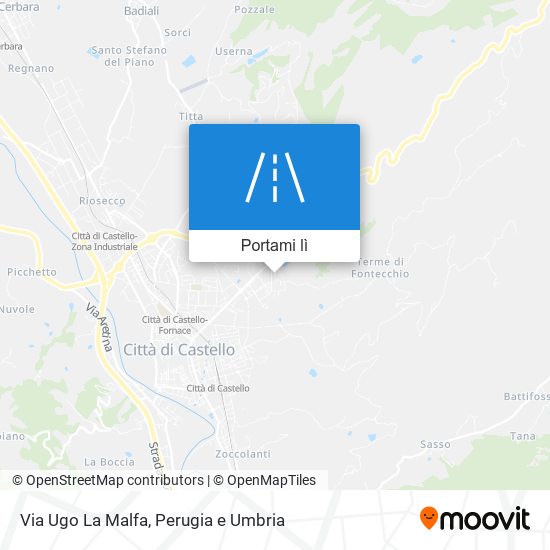 Mappa Via Ugo La Malfa