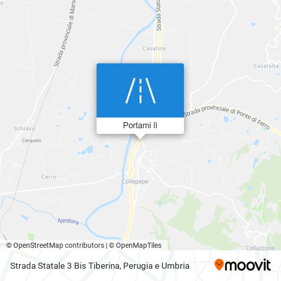 Mappa Strada Statale 3 Bis Tiberina