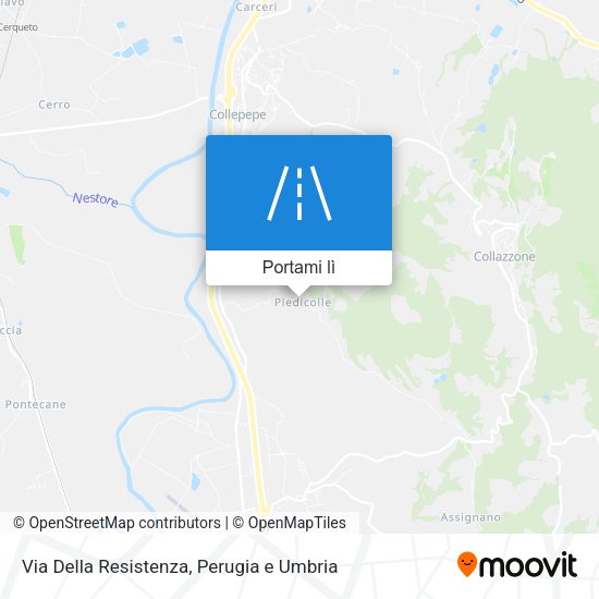 Mappa Via Della Resistenza