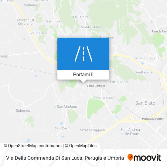 Mappa Via Della Commenda Di San Luca