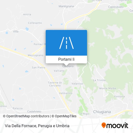 Mappa Via Della Fornace