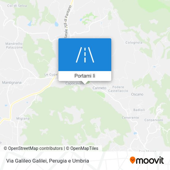 Mappa Via Galileo Galilei
