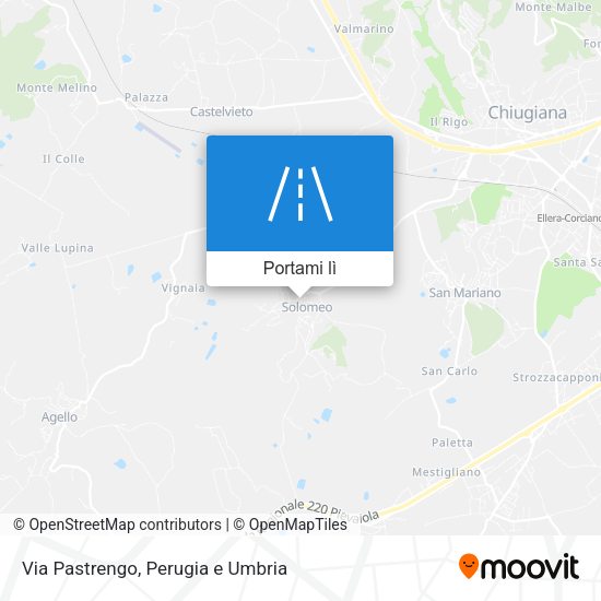 Mappa Via Pastrengo