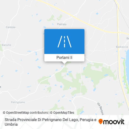 Mappa Strada Provinciale Di Petrignano Del Lago