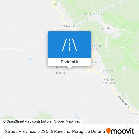 Mappa Strada Provinciale 225 Di Rancana