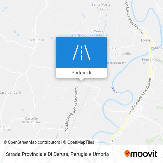 Mappa Strada Provinciale Di Deruta