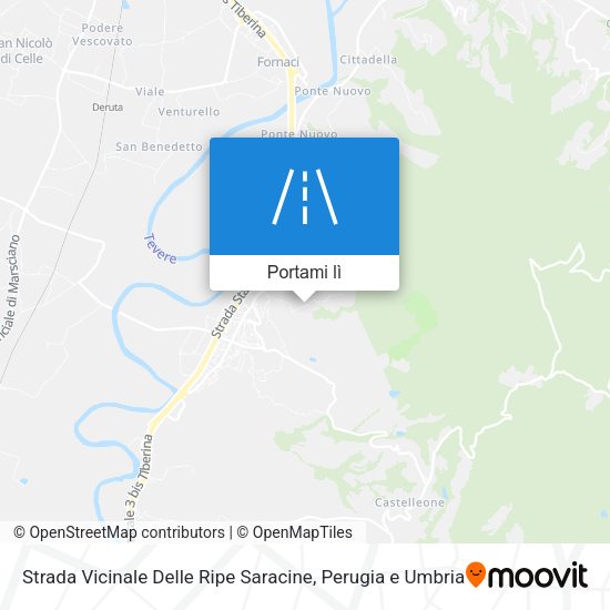 Mappa Strada Vicinale Delle Ripe Saracine