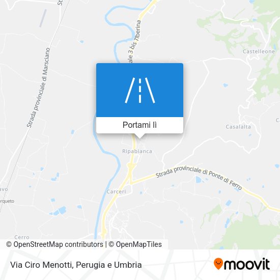 Mappa Via Ciro Menotti