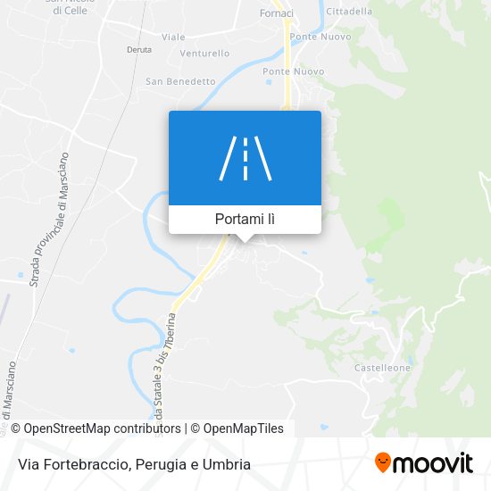 Mappa Via Fortebraccio