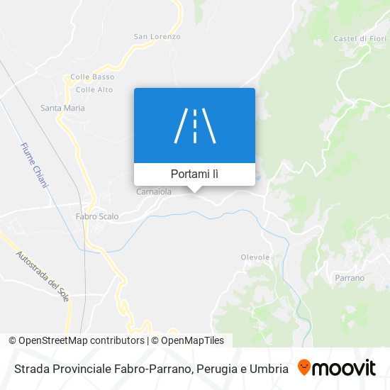 Mappa Strada Provinciale Fabro-Parrano